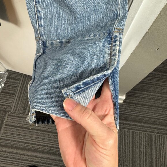 Dorothee Schumacher Distressed Cropped Jeans with Raw Hem & Split Cuffs Size 2 - Picture 5 of 9